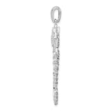 Sterling Silver Seahorse Pendant, Detailed Ocean Design, Nautical Marine Animal Charm
