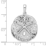 Sterling Silver Sand Dollar Pendant, Ocean-Inspired Coastal Charm for Women