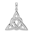 Polished Celtic Trinity Knot Charm Pendant in Real 925 Sterling Silver