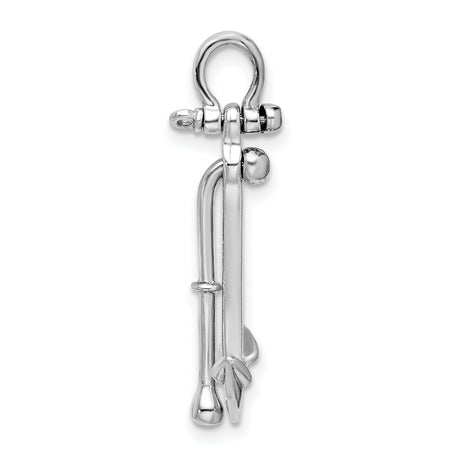 Sterling Silver Anchor Pendant, Nautical Maritime Symbol of Strength, Hope, and Faith, Unisex Jewelry