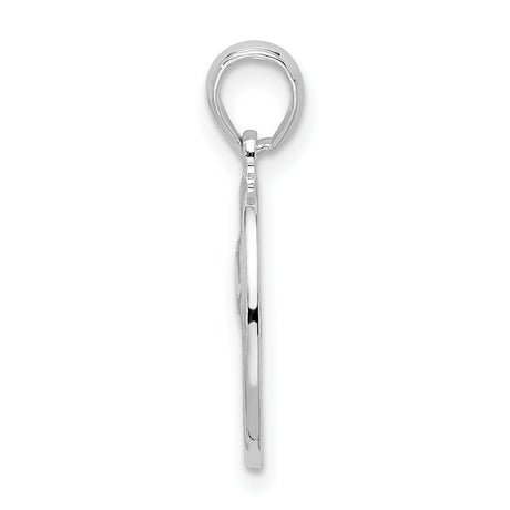 Sterling Silver Oval Pendant with Raised Fleur de Lis Design, Vintage French Style Charm