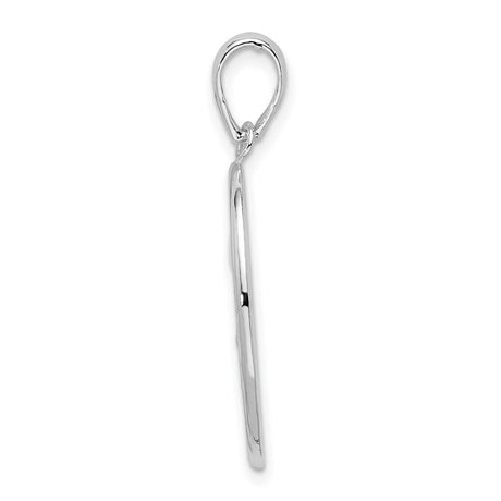 Sterling Silver Oval Pendant with Raised Fleur-de-Lis on Textured Background