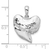 Sterling Silver Shark Tooth Pendant with Realistic Fossil Design, Nautical Surfer Jewelry for Men