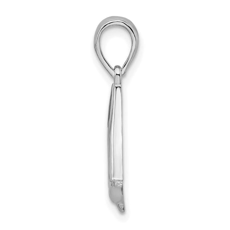 Polished Sailboat Charm Pendant in Real 925 Sterling Silver
