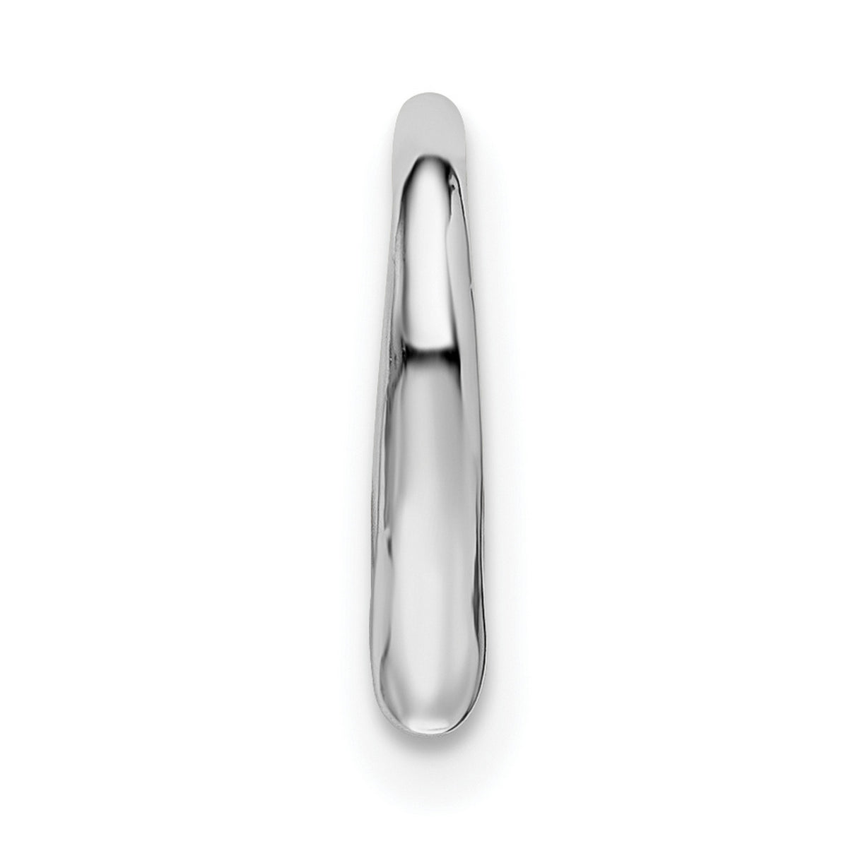 Polished Heart Slide Charm Pendant in Real 925 Sterling Silver