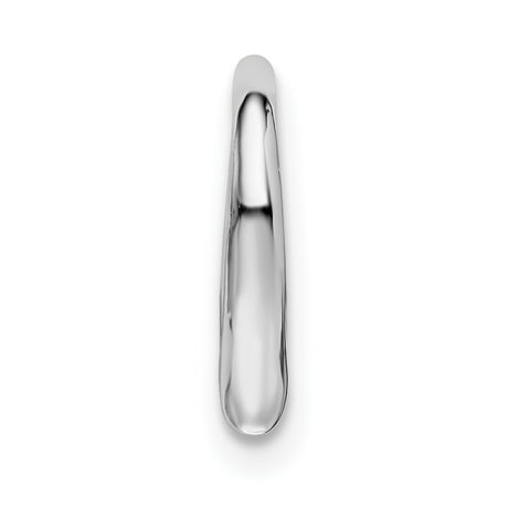 Polished Heart Slide Charm Pendant in Real 925 Sterling Silver