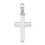 Sterling Silver Cross Pendant with Mirror Finish, Bold Latin Cross Design