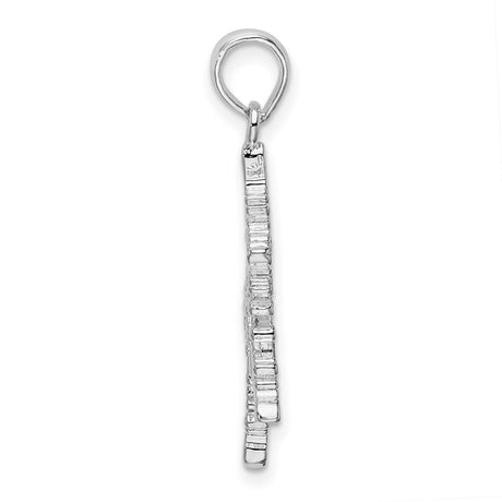 Sterling Silver Snowflake Pendant with Intricate Winter Design for Women