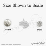 Sterling Silver Largemouth Bass Pendant with Detailed Fins and Scales, Unisex Fishing Jewelry