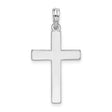 Sterling Silver Latin Cross Pendant with Mirror Polish, Minimalist Religious Charm for Men and Women