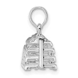 Sterling Silver Keyboard Pendant with Detailed Layout Design, Unisex Gamer Tech Jewelry