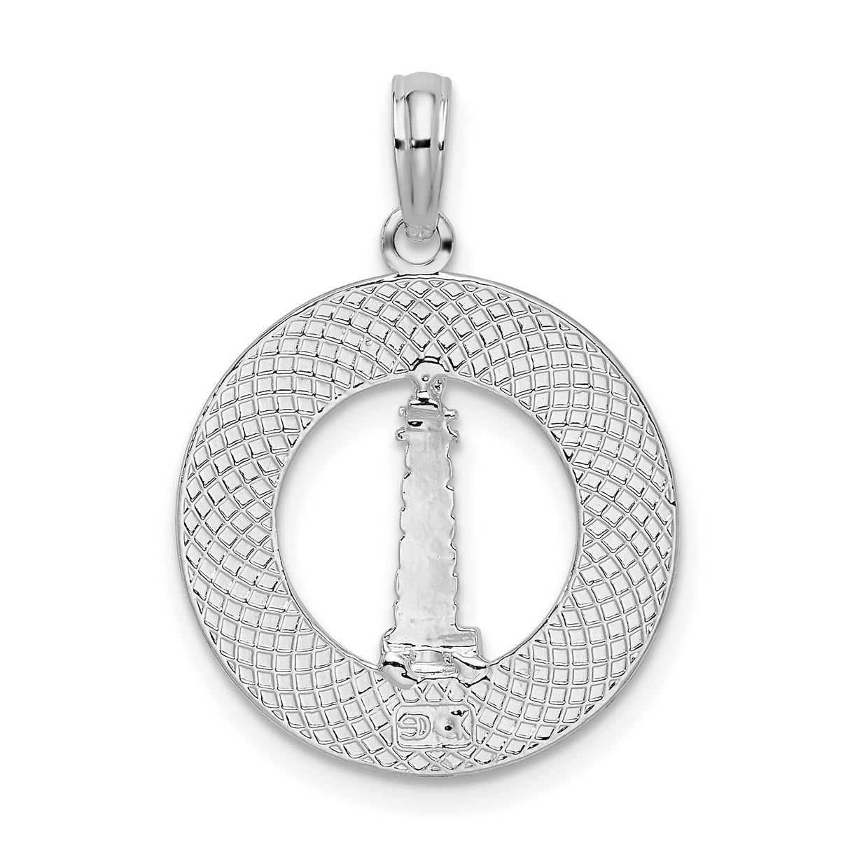 Sterling Silver Lighthouse Pendant, Nautical Mystic CT Charm, Coastal Maritime Jewelry