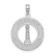 Sterling Silver Lighthouse Pendant, Nautical Mystic CT Charm, Coastal Maritime Jewelry
