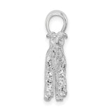 Sterling Silver Schnauzer Dog Pendant, Textured Terrier Charm, Realistic Canine Design