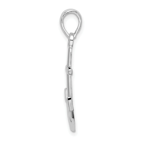 Sterling Silver Anchor Pendant, Nautical Marine Charm Symbolizing Hope and Strength, Unisex Jewelry