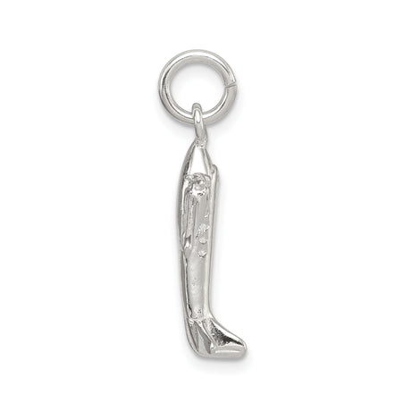 Sterling Silver Airplane Pendant with Military Jet Design and Star Insignia