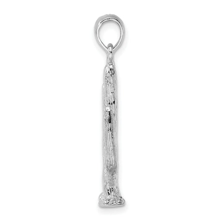 Sterling Silver Saguaro Cactus Pendant, Southwestern Desert Motif Charm for Women or Men