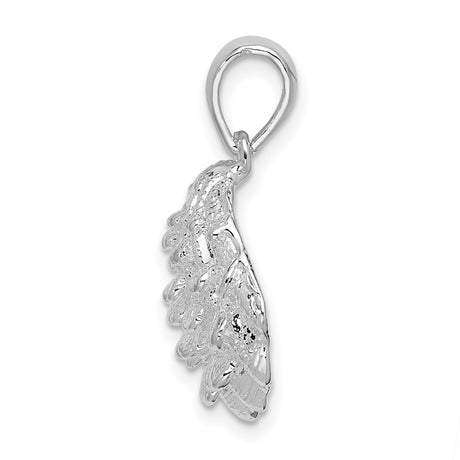 Sterling Silver Scallop Shell Pendant, Camino de Santiago Symbol, Spiritual Journey Charm