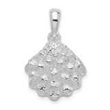 Sterling Silver Scallop Shell Pendant, Camino de Santiago Symbol, Spiritual Journey Charm