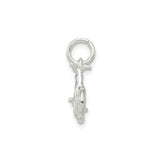 Sterling Silver Bicycle Pendant or Charm, Minimalist Cycling Jewelry for Women and Unisex Riders