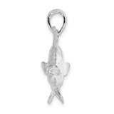 Sterling Silver Tuna Fish Pendant with Lifelike Ocean Detailing, Nautical Fishing Charm