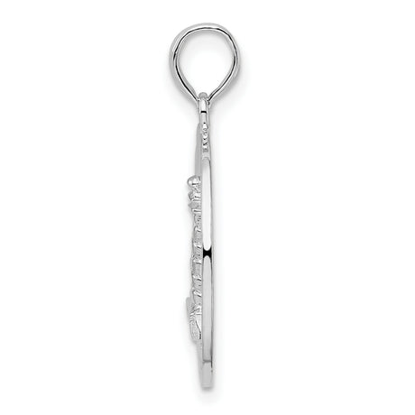 Sterling Silver Lighthouse Pendant with Pentwater Michigan Engraving, Nautical Travel Charm