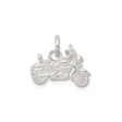 Sterling Silver Motorcycle Charm Pendant, Biker Jewelry with Adventure Theme for Men or Unisex Riders