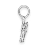 Sterling Silver Elephant Pendant with Raised Trunk, Boho Meditation and Yoga Jewelry for Women
