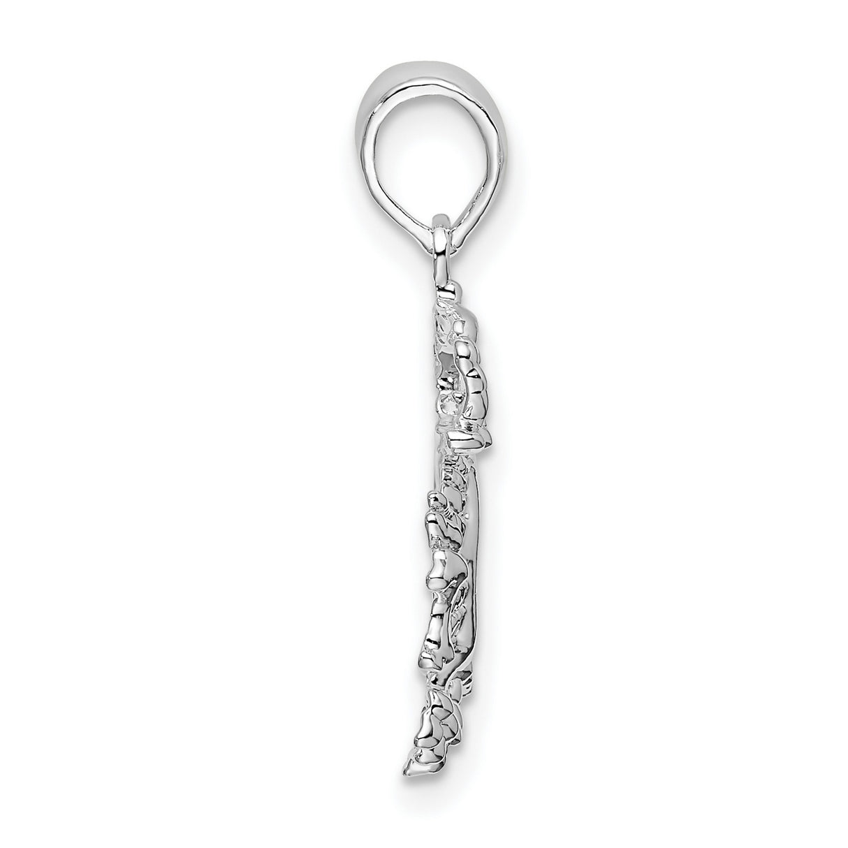 Sterling Silver Dragon Pendant, Asian Mythical Creature Design, Strength and Protection Amulet