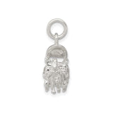 Horse And Covered Carriage Charm Pendant in Real 925 Sterling Silver