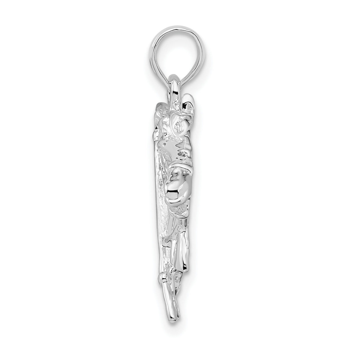 Sterling Silver Horse Head Pendant with Riding Crop and Horseshoe , Equestrian Theme