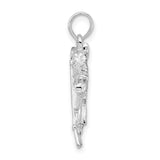 Sterling Silver Horse Head Pendant with Riding Crop and Horseshoe , Equestrian Theme