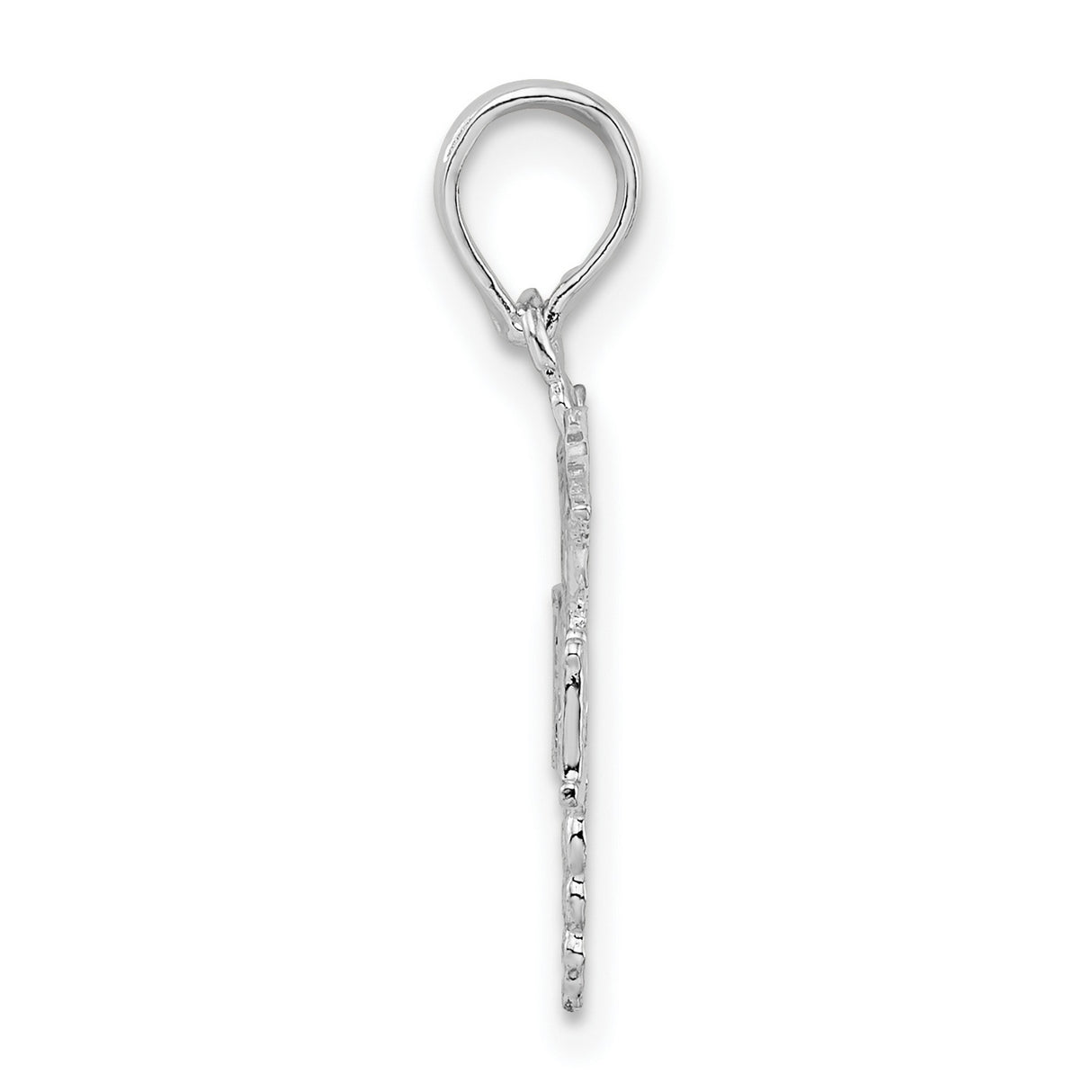 Sterling Silver RN Pendant with Caduceus Symbol, Nursing Jewelry for Women or Unisex Wear