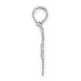 Sterling Silver RN Pendant with Caduceus Symbol, Nursing Jewelry for Women or Unisex Wear