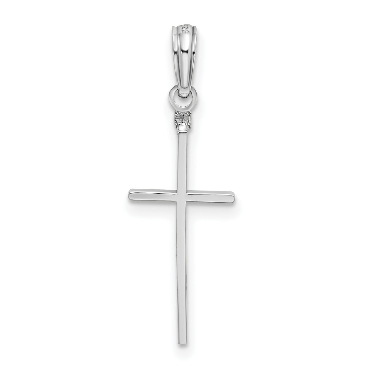 Sterling Silver Cross Pendant, Minimalist Latin Style Religious Jewelry for Men and Women