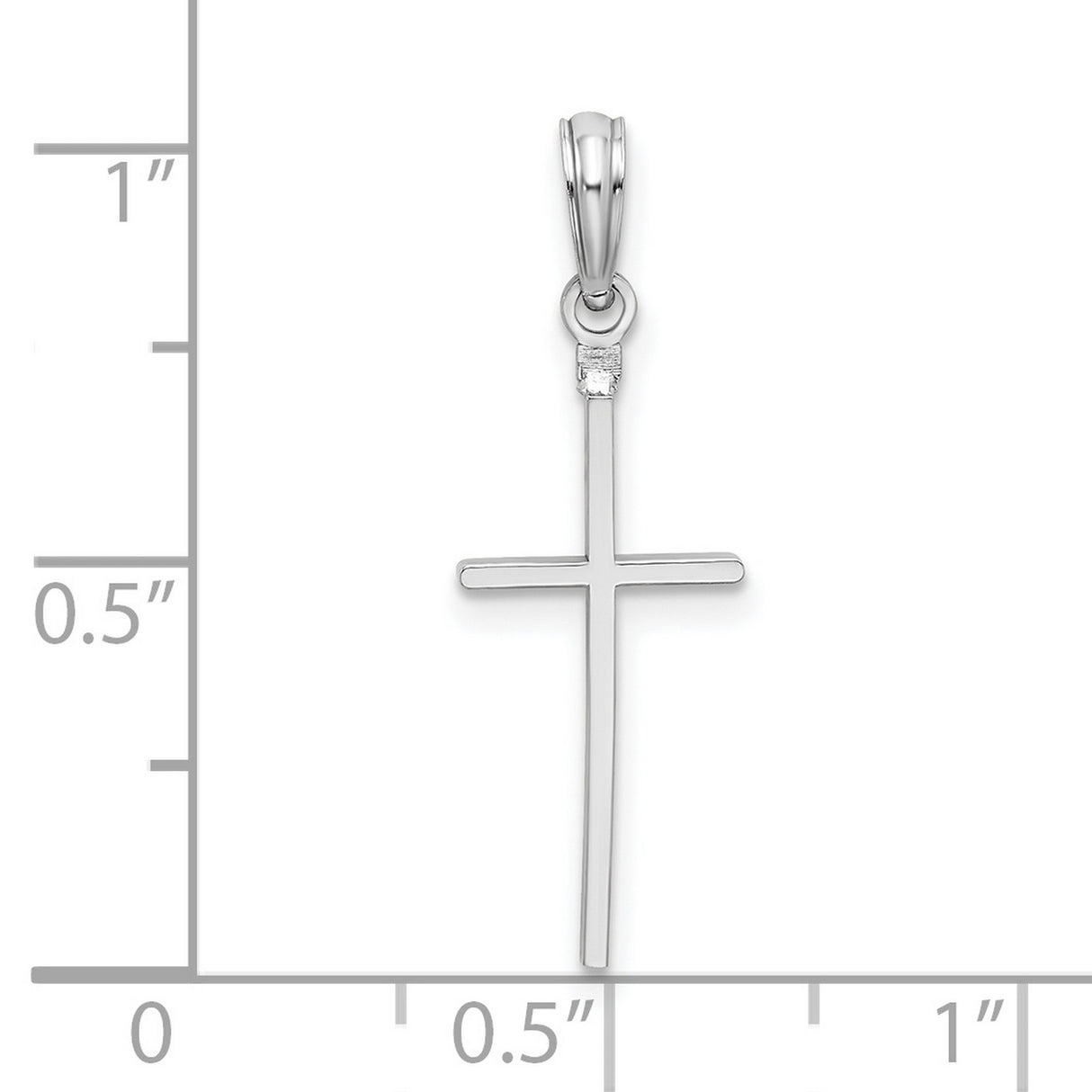 Sterling Silver Cross Pendant, Minimalist Latin Style Religious Jewelry for Men and Women