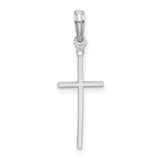 Sterling Silver Cross Pendant, Minimalist Latin Style Religious Jewelry for Men and Women