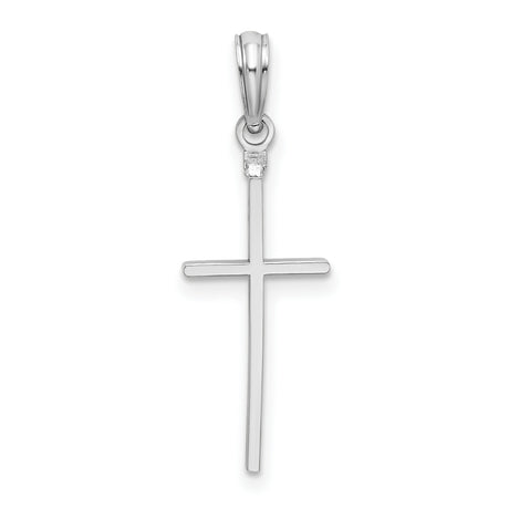 Sterling Silver Cross Pendant, Minimalist Latin Style Religious Jewelry for Men and Women