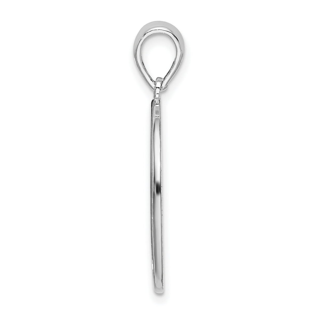 Sterling Silver Oval Flamingo Pendant with Palm Tree Scene, Tropical Beach Charm for Women
