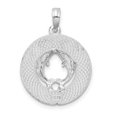 Sterling Silver Dolphin Pendant with Two Dolphins Forming Heart Shape, Nautical Marine Jewelry