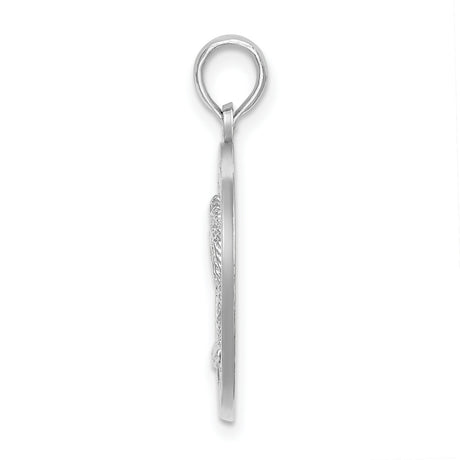 Sterling Silver Pendant with Palm Tree Design, Coastal Circle Charm, Southern Heritage Jewelry