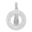 Sterling Silver Flip-Flop Pendant with Ocean City Maryland Engraving, Beach Vacation Jewelry