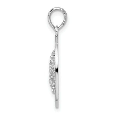 Sterling Silver Starfish Pendant, Textured Ocean Charm, Coastal Nautical Jewelry Souvenir