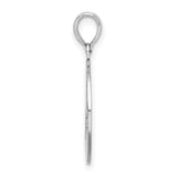 Polished Cape Cod Cut-out Charm Pendant in Real 925 Sterling Silver