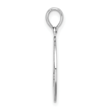 Polished Cape Cod Cut-out Charm Pendant in Real 925 Sterling Silver