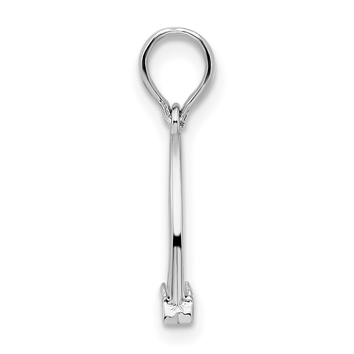 Sterling Silver Stirrup Pendant, Equestrian Horseback Riding Charm for Women