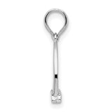 Sterling Silver Stirrup Pendant, Equestrian Horseback Riding Charm for Women