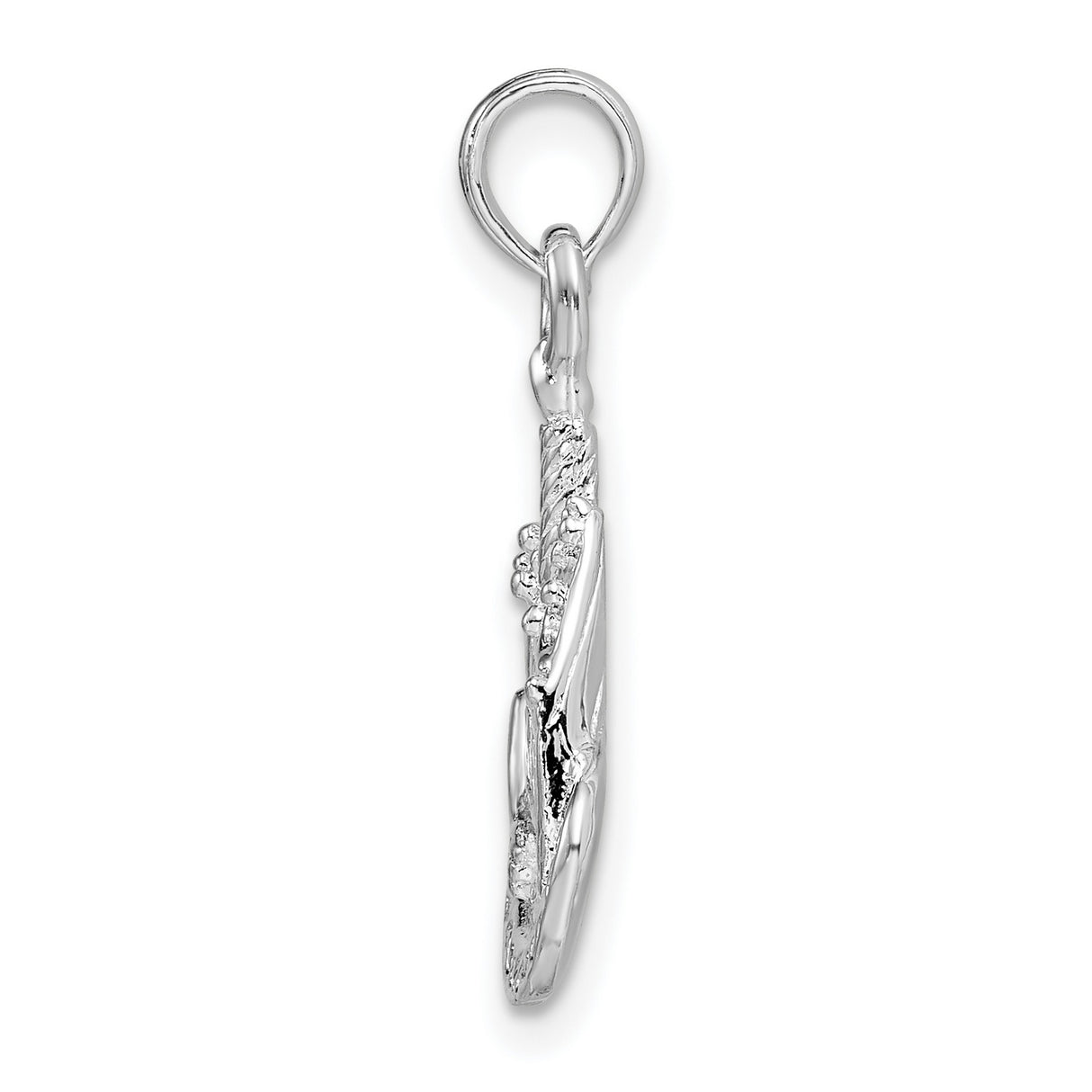 Sterling Silver Cake Slice Pendant with Happy Birthday Engraving and Candle Detail