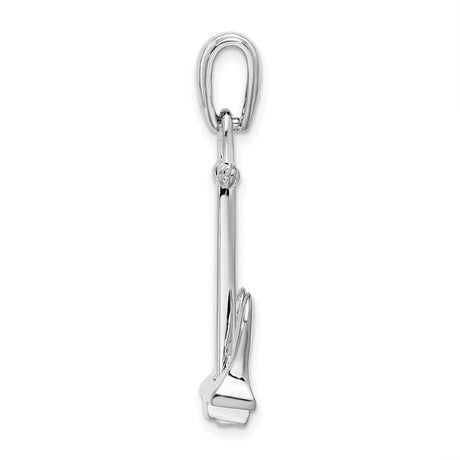Sterling Silver Anchor Pendant, Nautical Christian Symbol for Men and Women