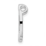 Sterling Silver Horseshoe Pendant Charm with Detailed Accents, Lucky Western Symbol